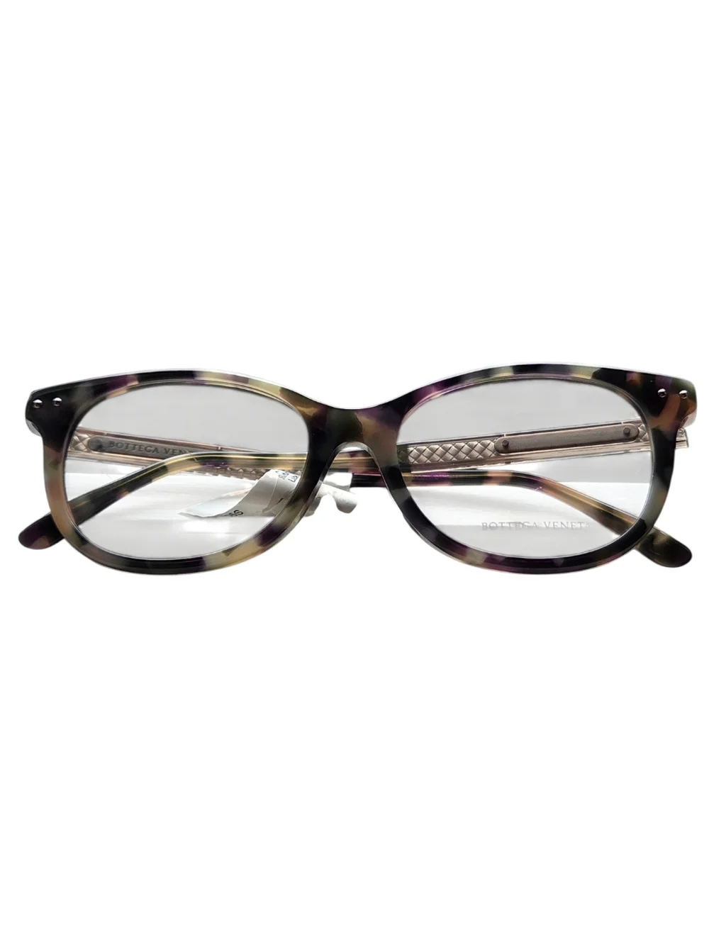 Bottega Veneta Tortoise Shell Round Optical EyeGlasses